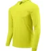 Paragon 220 Bahama Performance Hooded Long Sleeve  in Safety green side view