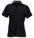 Paragon 151 Women's Memphis Sueded Polo in Black front view