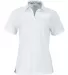Paragon 151 Women's Memphis Sueded Polo in White front view