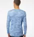 Paragon 217 Pompano Performance Camo Long Sleeve T in Blue mist back view