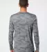 Paragon 217 Pompano Performance Camo Long Sleeve T in Medium grey back view