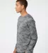 Paragon 217 Pompano Performance Camo Long Sleeve T in Medium grey side view
