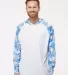 Paragon 240 Tortuga Extreme Performance Hooded T-S in White/ blue mist camo front view