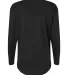 LA T 3508 Ladies' Relaxed  Long Sleeve T-Shirt in Black back view
