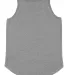 LA T 3592 Ladies' Relaxed Tank in Granite heather back view