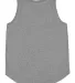 LA T 2692 Youth Relaxed Tank in Graphite heather back view