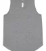 LA T 2692 Youth Relaxed Tank in Graphite heather front view
