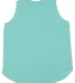 LA T 3892 Ladies' Curvy Relaxed Tank in Saltwater back view
