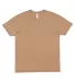 LA T 6902 Adult Vintage Wash T-Shirt in Wshd cyte brwn front view