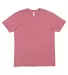 LA T 6902 Adult Vintage Wash T-Shirt in Washed rouge front view