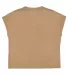 LA T 3502 Ladies' Relaxed Vintage Wash T-Shirt in Wsh coyote brwn back view