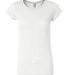 Bella + Canvas 8601 Ladies' Burnout Short-Sleeve T in White front view