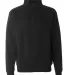 J. America - Heavyweight ¼ Zip Fleece Sweatshirt  Black front view