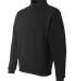 J. America - Heavyweight ¼ Zip Fleece Sweatshirt  Black side view
