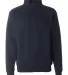 J. America - Heavyweight ¼ Zip Fleece Sweatshirt  Navy front view