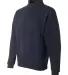J. America - Heavyweight ¼ Zip Fleece Sweatshirt  Navy side view