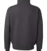 J. America - Heavyweight ¼ Zip Fleece Sweatshirt  Charcoal Heather back view
