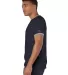 Champion Clothing T136 Ringer T-Shirt in Navy/ oxford grey side view