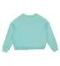 LA T 3528 Ladies' Boxy Fleece Sweatshirt in Saltwater back view