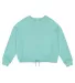 LA T 3528 Ladies' Boxy Fleece Sweatshirt in Saltwater front view