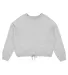 LA T 3528 Ladies' Boxy Fleece Sweatshirt in Heather front view