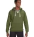 J. America - Sport Lace Hooded Sweatshirt - 8830 in Military green front view