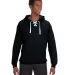 J. America - Sport Lace Hooded Sweatshirt - 8830 in Black front view