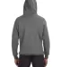 J. America - Sport Lace Hooded Sweatshirt - 8830 in Charcoal heather side view