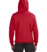 J. America - Sport Lace Hooded Sweatshirt - 8830 in Red back view