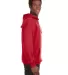 J. America - Sport Lace Hooded Sweatshirt - 8830 in Red side view