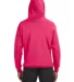 J. America - Sport Lace Hooded Sweatshirt - 8830 in Wildberry back view