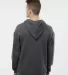 J. America - Sport Lace Hooded Sweatshirt - 8830 in Charcoal heather back view