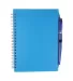 Promo Goods  NB108 Spiral Notebook With Pen in Translucent blue front view