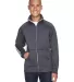 J. America - Vintage Track Jacket - 8858 in Graphite/ white front view