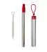 Promo Goods  MG101 Festival Telescopic Drinking St in Red front view