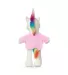 Promo Goods  TY6028 8.5 Plush Unicorn With T-Shirt in Pink back view
