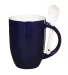 Promo Goods  CM124 12oz Dapper Ceramic Mug With Sp in Cobalt blue front view