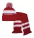 Promo Goods  AP902 Knit Stripe Comfy Combo in Red front view