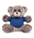 Promo Goods  TY6038 7 Soft Plush Bear With T-Shirt in Reflex blue front view