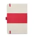 Promo Goods  NB204 Soft Cover Pu And Heathered Fab in Red back view