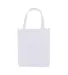 Promo Goods  BG125 Atlas Non-Woven Grocery Tote in White front view