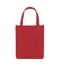 Promo Goods  BG125 Atlas Non-Woven Grocery Tote in Red front view