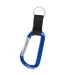 Promo Goods  CB207 Carabiner With Strap And Split  in Blue front view