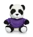 Promo Goods  TY6034 7 Plush Panda With T-Shirt in Purple front view