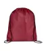 Promo Goods  BG100 Cinch-Up Backpack in Burgundy front view