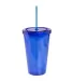 Promo Goods  MG850 16oz Double Wall Cool Acrylic T in Translucent blue front view
