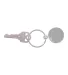 Promo Goods  KC500 Round Metal Key Chain in Silver side view