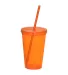 Promo Goods  PL-4420 20oz Econo Sturdy Sipper in Translucnt ornge front view