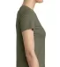 Next Level 6710 Tri-Blend Crew in Military green side view