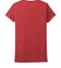 Next Level 6710 Tri-Blend Crew in Vintage red backFlat view